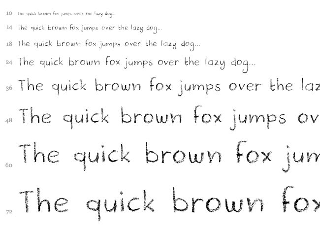 DK Crayonista font waterfall